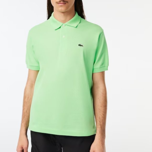 Lacoste Men's Original  Short Sleeve Classic Pique Mesh Polo Shirt - Picture 1 of 7